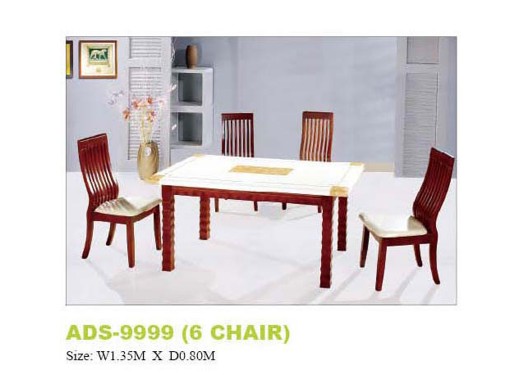 โต๊ะอาหารหน้าหินอ่อน ADS-9999 โต๊ะอาหารหน้าหินอ่อน ADS-9999